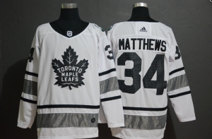 Maple Leafs #34 Auston Matthews Weiß 2019 NHL All Star